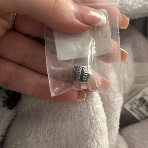 silver round pandora charm